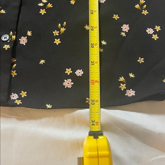 LOFT Black Floral Long Sleeve Dress - Picture 12 of 12